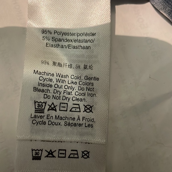 DKNY Black/White Polka Dots Faux Wrap - Picture 5 of 5